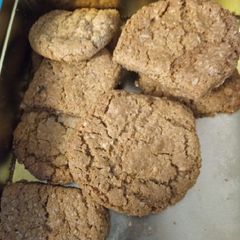 Digestive cookies A picture of Digestive cookies.