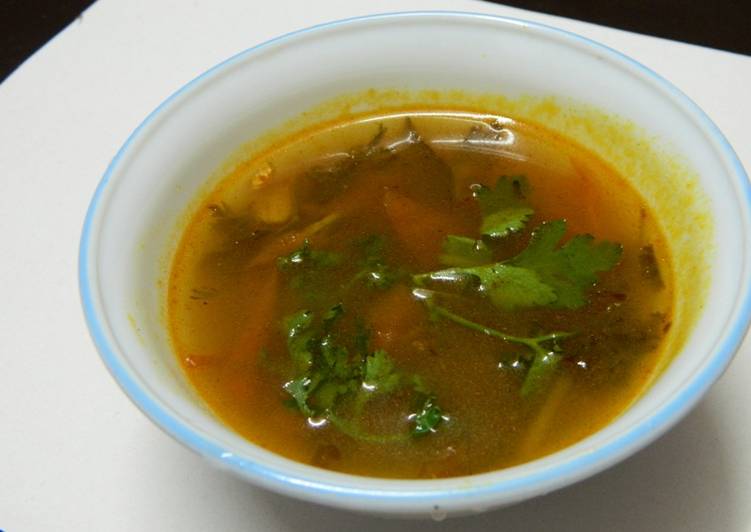 Recipe of Speedy Herb soup (Rasam)