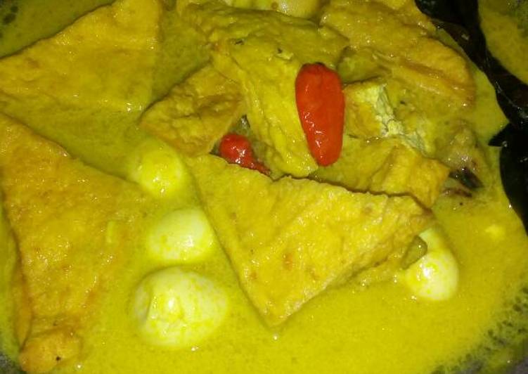 Santan Tahu Telor Puyuh