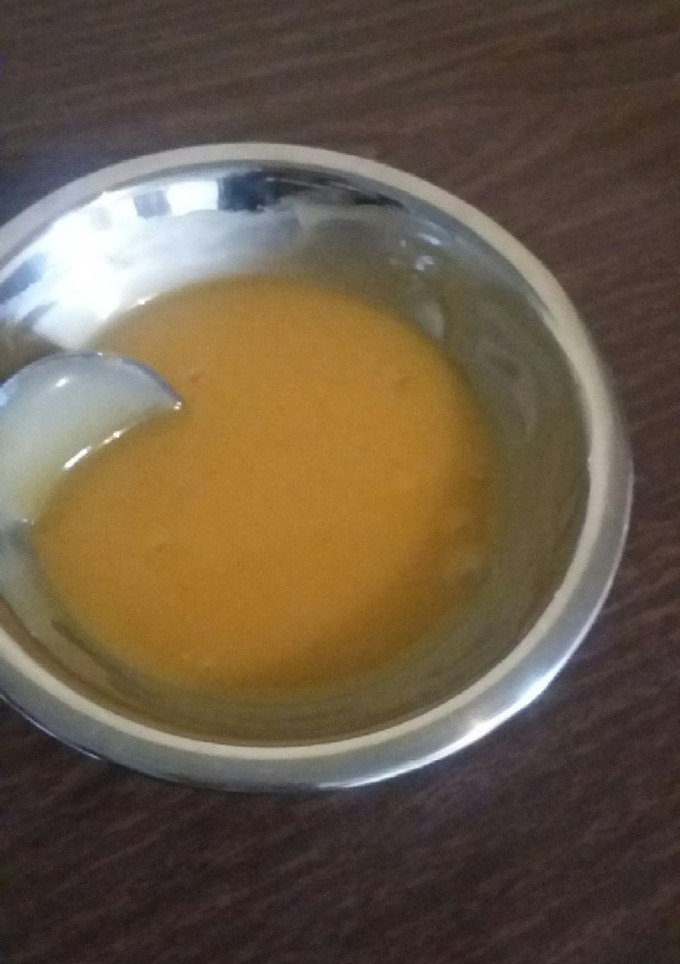 Una foto de Ganache de maracuyá para relleno de bombones y mini tarta