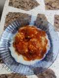 Albóndigas de pollo con puré