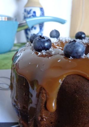 Una foto de Blueberries Cake en savarin