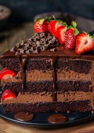 A picture of 🍫🍓 The Ultimate Reese's and Chocolate Strawberry Dream Cake 🍰🎉.