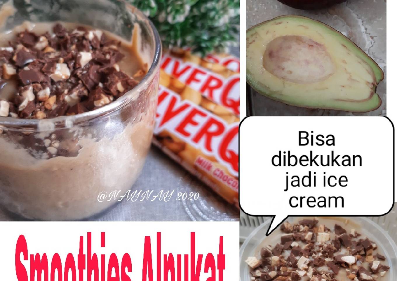 Smoothies Alpukat rasa Coklat (Ice cream Alpukat)