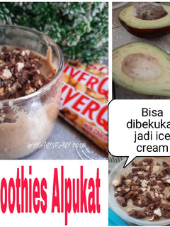 Foto resep Smoothies Alpukat rasa Coklat (Ice cream Alpukat)