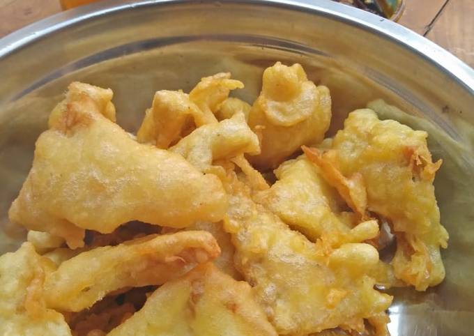 Tempe mendoan renyah (goreng tepung)