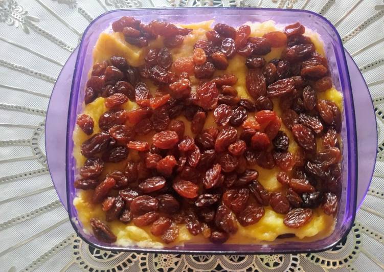 Resep Puding Roti Kismis Kukus Anti Gagal