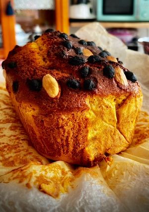 Foto principal de Bizcocho de calabaza con pasas y frutos secos