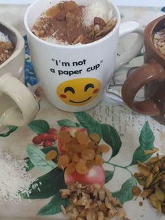 صورة لوصفة سحلب ساخن😋😍 للشتويه البارده🥰🤩وعلى طريقتي المختصره والبسيطه☺😊