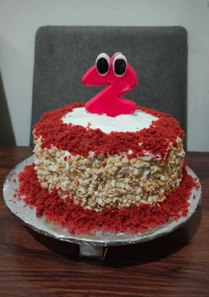Foto resep Red Velvet Birthday Cake Simple Anti Gagal
