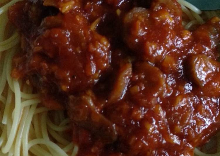Macam macam Memasak Spaghetti bolognaise meat ball Jadi, Bikin Ngiler