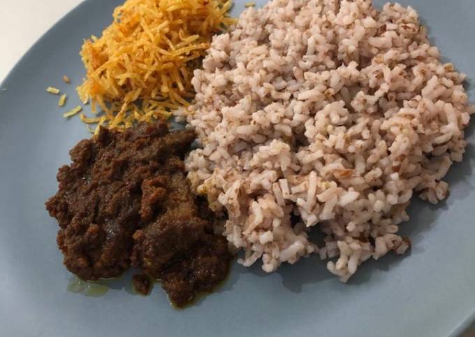 Rendang bumbu sederhana