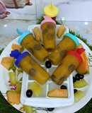 Muskmelon Grapes Popsicles
