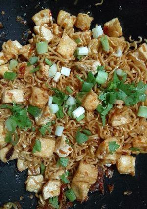 Foto resep Tahu + mie bumbu kecap (oseng)