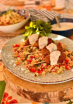 A picture of Lamb Koftas.