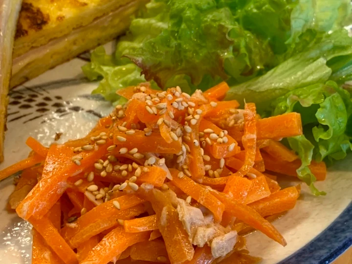 Langkah Gampang Menyiapkan Resep  Simple Salad Wortel &amp;amp; Tuna Mayonnaise yang Bikin Ngiler, Bikin Ketagihan