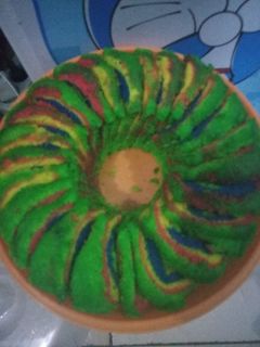 Foto resep Bolu pelangi kukus
