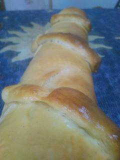 Una foto de Pan de jamón y queso