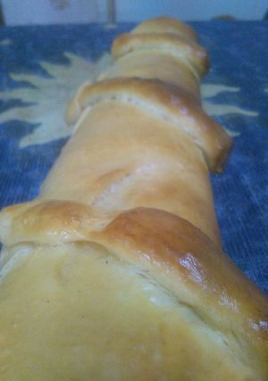 Una foto de Pan de jamón y queso