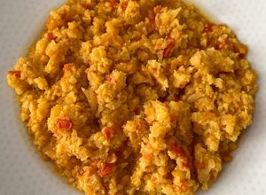 Foto principal de Cuscús de coliflor al curry - Thermomix