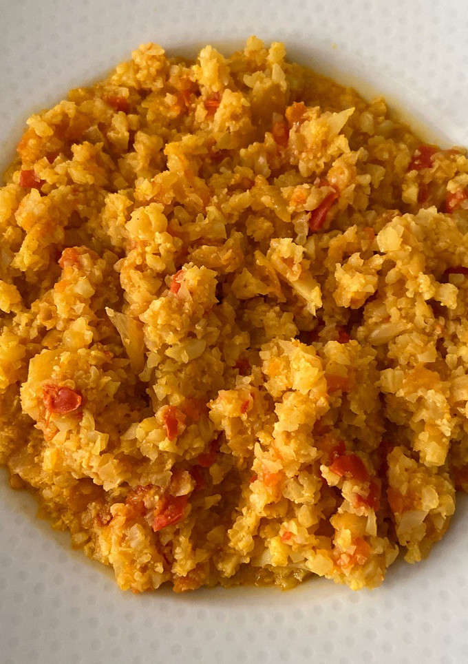 Una foto de Cuscús de coliflor al curry - Thermomix