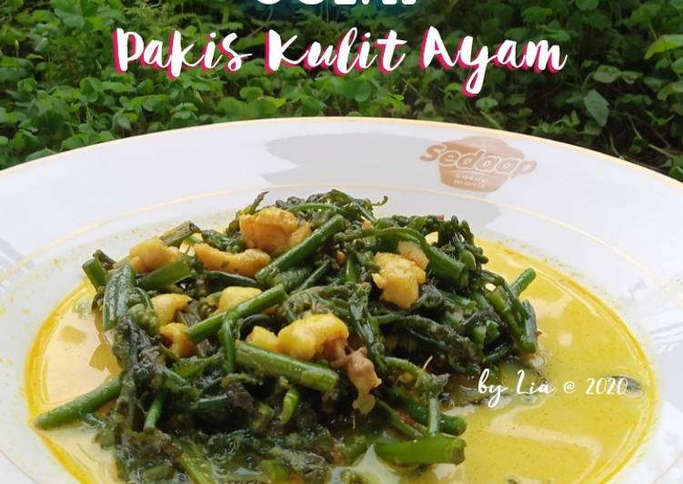 Resep Gulai Pakis Kulit Ayam Anti Gagal