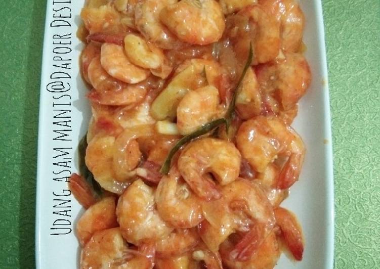 Bagaimana Membuat Udang asam manis simpel yang Enak Banget