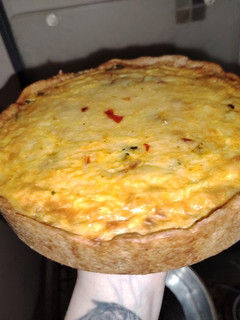 Una foto de Tarta de Zapallito, Queso y Panceta