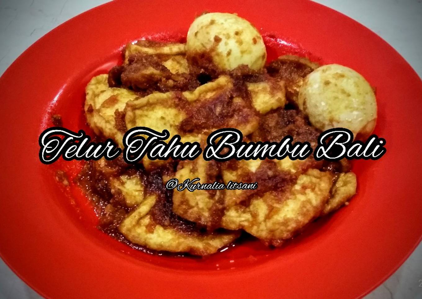 Telur Tahu Bumbu Bali