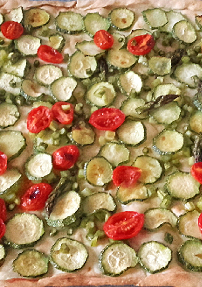 Una foto de Tarta Brisa Vegan con Verduras