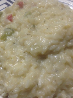 Una foto de Risotto delicioso y cremoso. Un espectáculo!