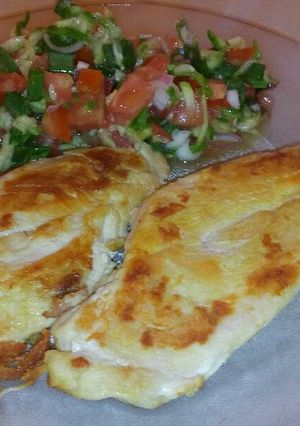 Foto principal de Bife de pollo con ensalada