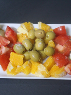 Una foto de Ensalada con naranja