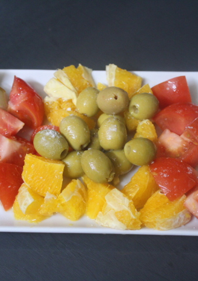 Una foto de Ensalada con naranja