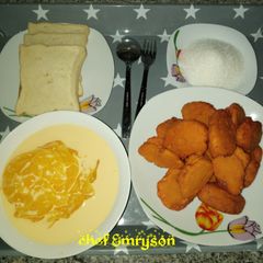 A picture of Akara/Bean cake.