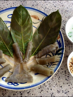 Hình của món Bánh lá mít - rau mơ.