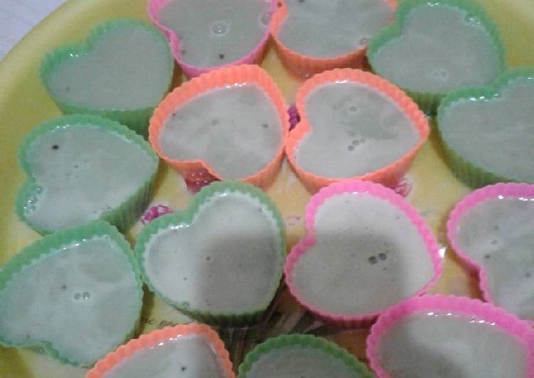 Puding green tea (simpel)