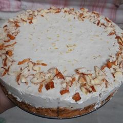 A picture of Carrot cheesecake.
