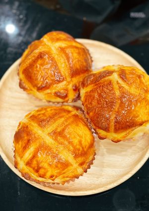 雙重起司火腿麵包 的食譜成品照片