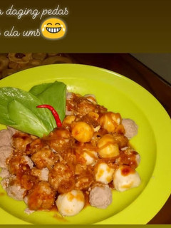 Foto resep Bola daging pedas manis🤤
