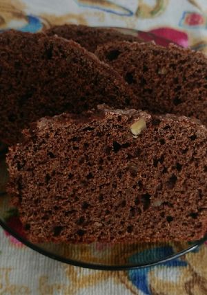 Una foto de 🍣 Budín integral húmedo de Chocolate 🍫