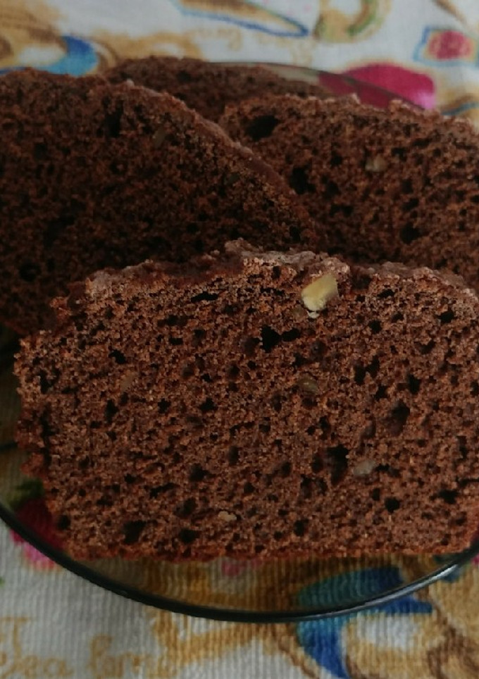 Una foto de 🍣 Budín integral húmedo de Chocolate 🍫