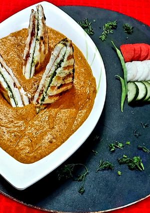A picture of Tricolour Grilled Paneer.