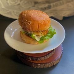 A picture of Fish Burger with freshwater River fish - a Bengali way to give a twist to the usual kind.