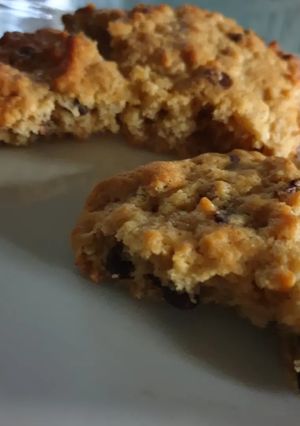 Une photo de Cookie flocon d'avoine et pépites chocolat