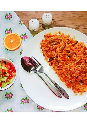 عکسی از دستور لوبیا پلو
