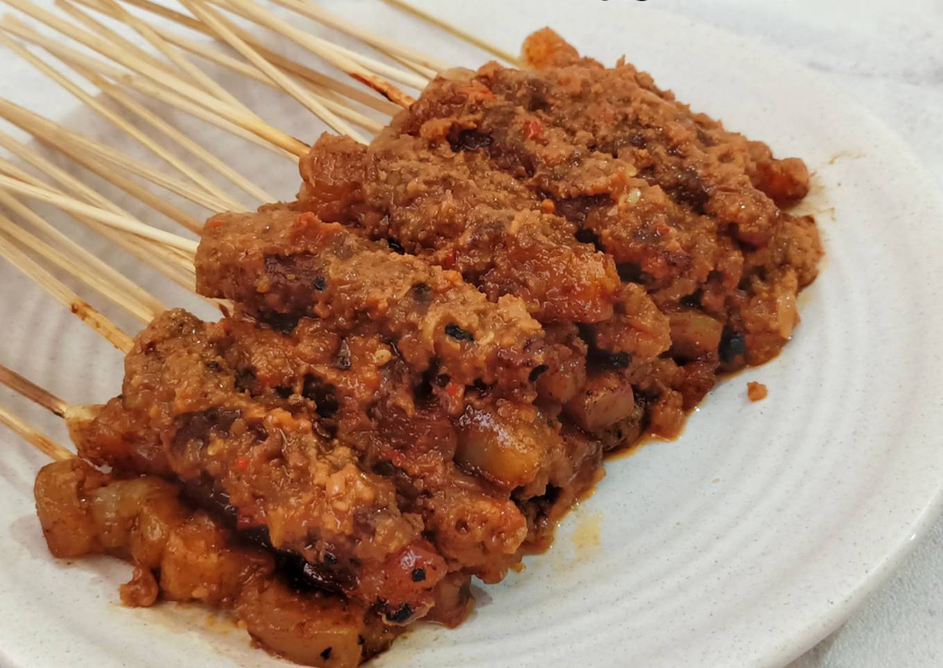 Resep Sate aci bumbu kacang yang Enak Banget