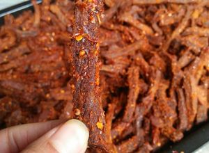 Hình của món Bò khô cây.