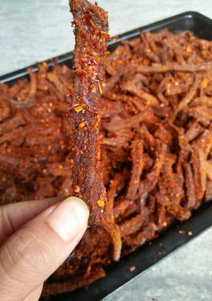 Hình của món Bò khô cây.