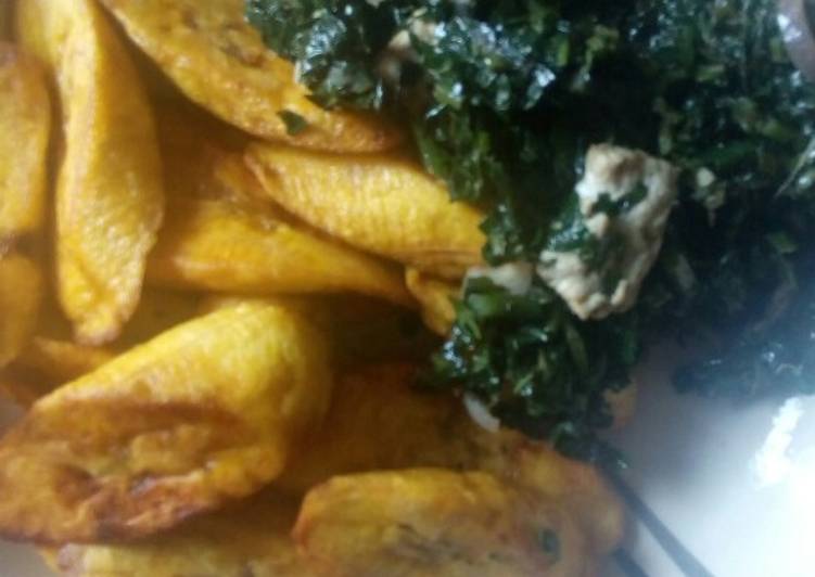 Recipe of Favorite Fried plantain and veggies